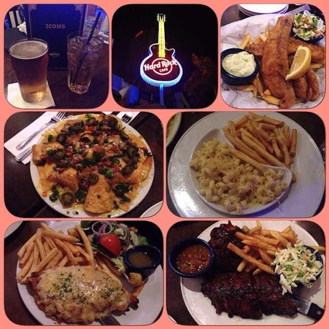 #Yummy #dinner at #HardRock #surfersparadise after our Movie World theme park..