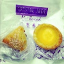 #charsiusou & #eggtart for trunch today☕ Both not as good as the one from New Eastern😏 Buck up #crystaljade!