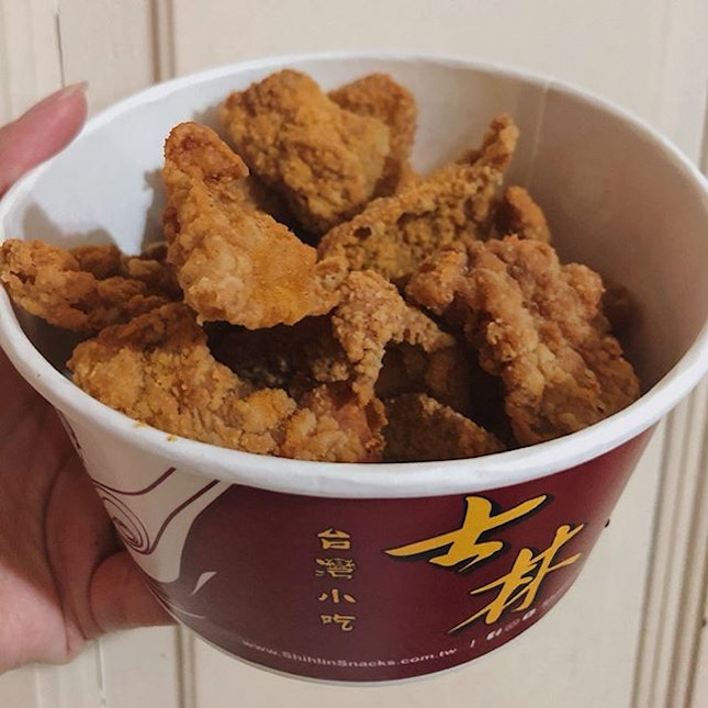 Shihlin’s (new!!!) Crispy Chicken Cracklings ($4.80).