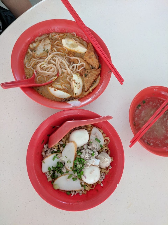Traditional Fishball Noodles And Laksa