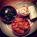 Chicken Pita, Spinach and Sweet Potatoes 