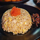  Egg Fried Rice (Crabmeat & Tobiko) ($11.40)