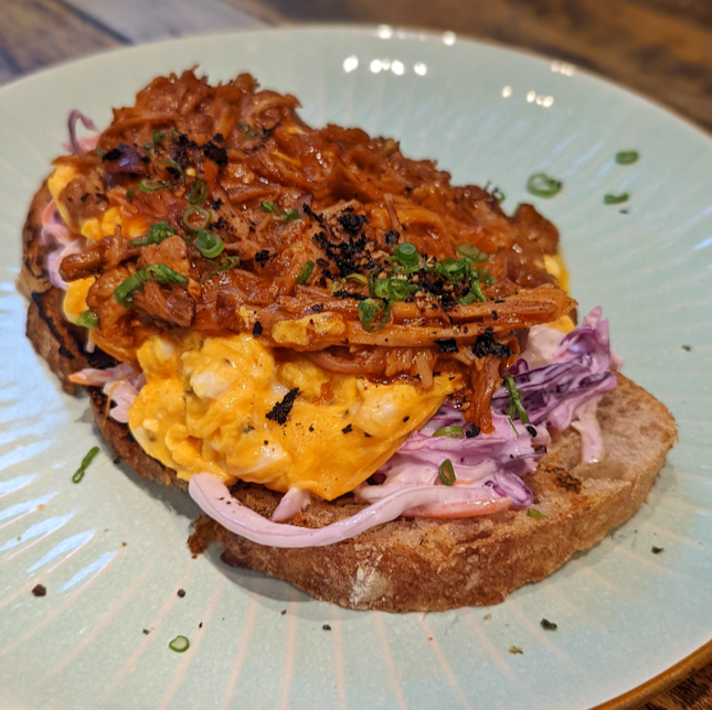 Asian BBQ Pulled Pork Toast