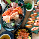 Sashimi included Japanese buffet
