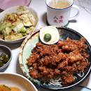 Ugly Cabbage in Fish Sauce ($13) & Har Cheong Sotong Kia ($16)