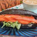 Smoked Salmon Squid Ink Roll 