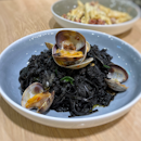 Squid Ink Pasta with Sweet Manila Clams $25.5