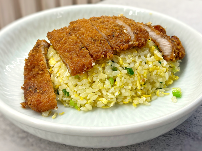Panko Canadian Pork Chop with Egg Fried Rice $14.5