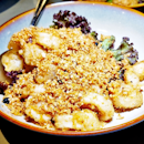 Deep-Fried Squid Rings, Crispy Garlic, Black Beans (SGD $28) @ Jia Wei Chinese Restaurant.