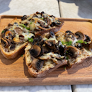 Roasted Mushrooms & Creme fraiche on toast