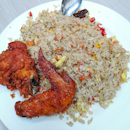 Normal Fried rice add Prawn Paste Chicken ($4.50)😋