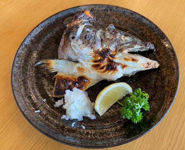 Salmon Head Shioyaki