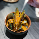Curry mussels ($16).