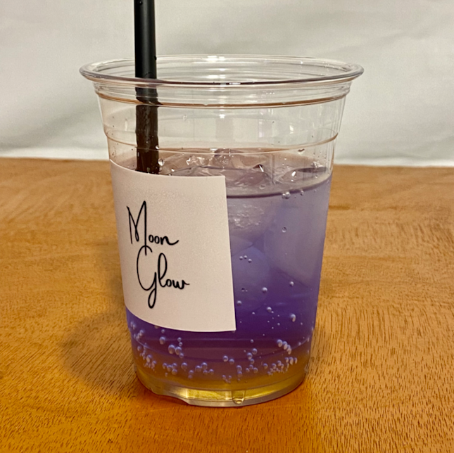 Butterfly Pea Biscoff Soda