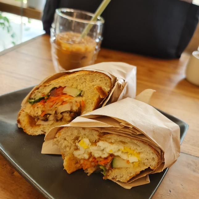 Cosy cafe with tasty banh mi!