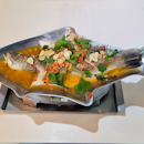 STEAMED FISH + SPICY LEMON SAUCE