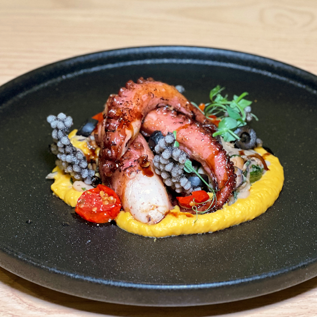 Charred Octopus with Butternut ($32)