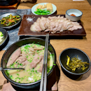 Korean pork and rice soup