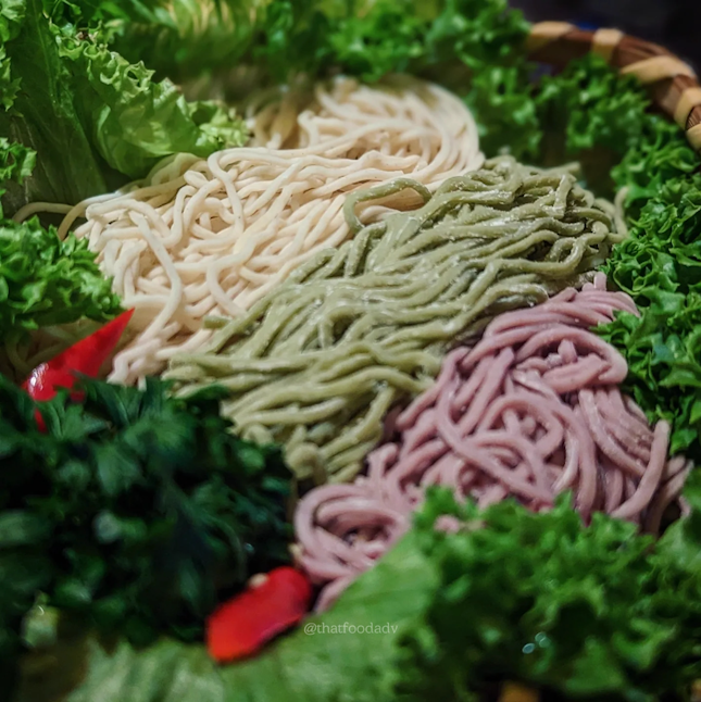 San Se Mian (Tri-coloured noodles) ($3.80)
