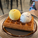 Quality waffles and gelato!