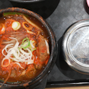 Spicy pork rib stew 9.5nett (Korean stall)