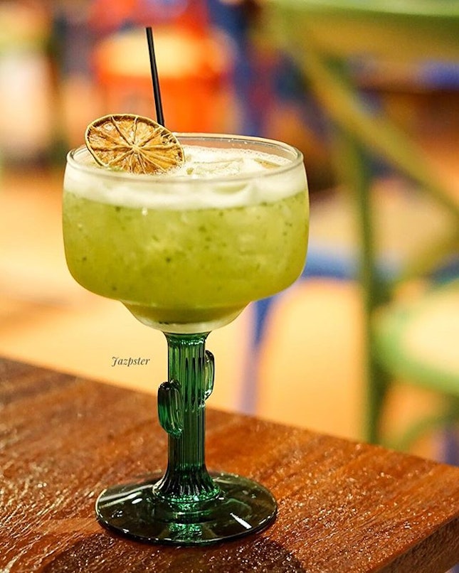 Nothing quite as refreshing as a cool cucumber-mint margarita!