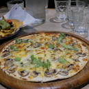 Mushroom & Truffle Flatbread Pizza ($24)