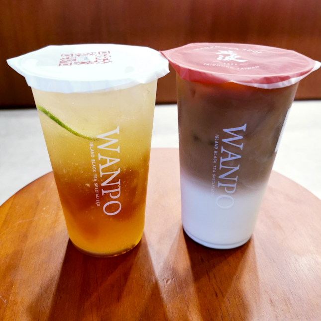 Aiyu Jelly Lemon Tea / Oolong Tea Latte