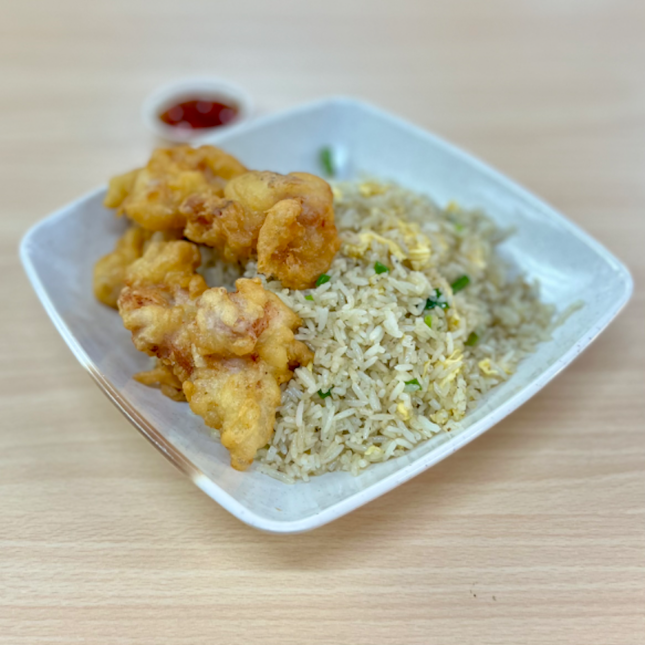Fried Rice w/ Chicken Cutlet $7