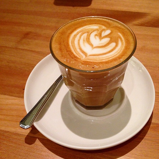 An amazing cup of latte offered by one of the owners of #woodshed204, Jackie, on the house!