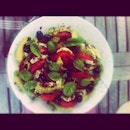 Tomato, Avocado, Mozzerella And Basil Salad