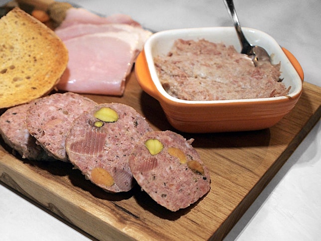 Charcuterie With Toast & Pickles $18
