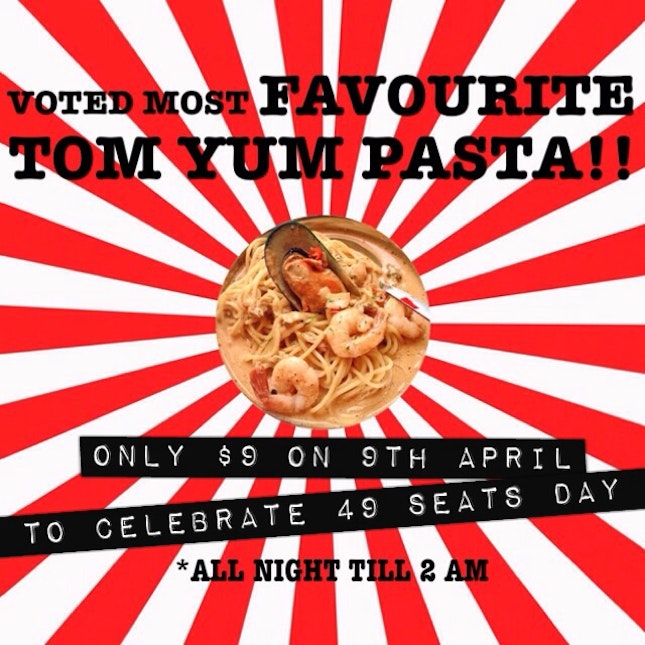 Tom Yum Seafood Pasta