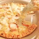 Spicy Gambas Pizza.