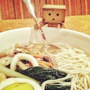 #danbo having his #soupnoodle #supper onboard #cruise