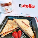 Enjoying my FREE dessert of French Toast with Nutella when I customized my own Nutella bottle ($8) at the Nutella Pop Up Store (@nutellasea) held at Cathay Cineleisure from now till Sunday, 30 Oct 2016!