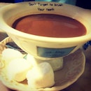Hot chocolate w/ marshmallow ^^ #slrup #yummy #burpple #mrjones #marshmallow #hot #chocolate #bangkok