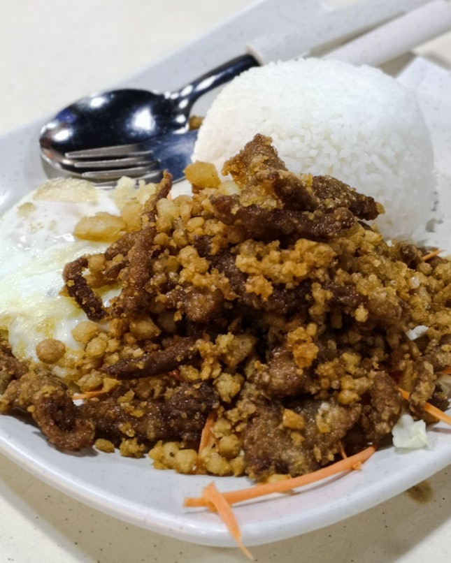 Thai Deep-Fried Garlic Pork Rice