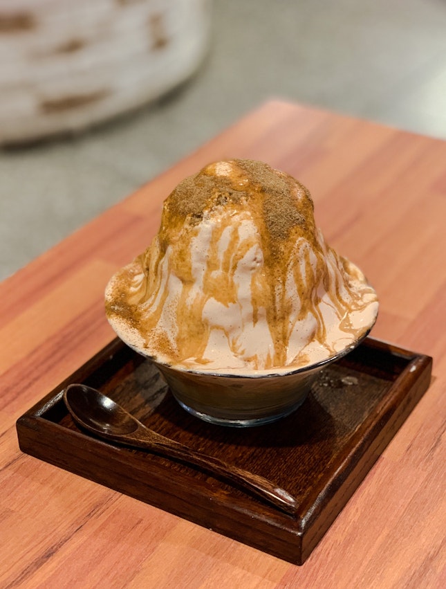 Kyoto Houjicha Milk Espuma Shaved Ice