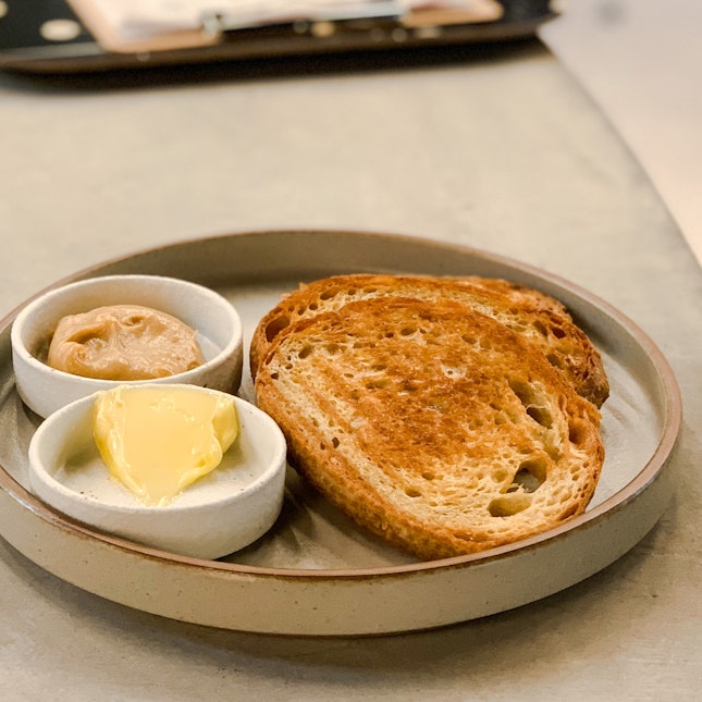 Grilled Sourdough with House-Made Kaya Butter