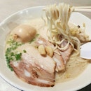 {Ramen Blanc}

I really like this traditional shio base ramen with Tonkotsu broth, which was rich and somewhat creamy.