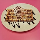 Waffle With Creme Brulee Ice-cream