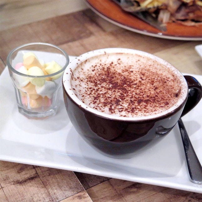 Hot Chocolate with Marshmallow [$5.50]