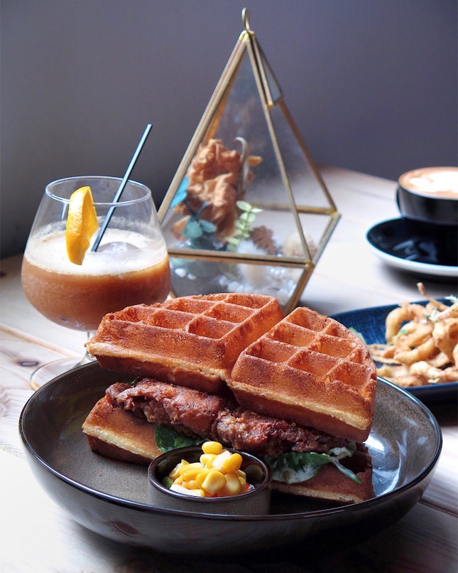 Southern Fried Chicken Waffle [$16]