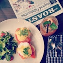 Merci beaucoup @roastbkk #eggsbenedict #breakfast #foodporn #bangkok #cafe #foodgasm #food #omnomnom #latergram