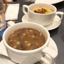 Steak Soup and Potato Soup - here to celebrate Daddy’s birthday last month.
