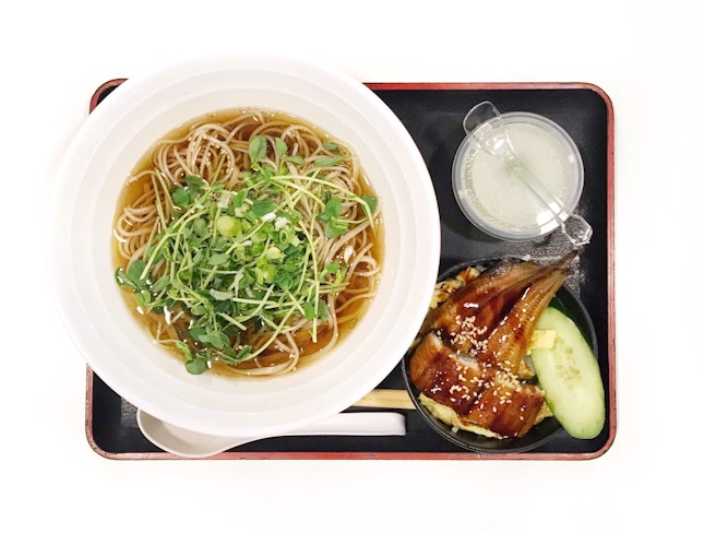 Unagi & Egg Don with Hot Soba (Lunch Set)🍱