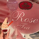 And so, we discovered the limited edition rose tea soft serve.