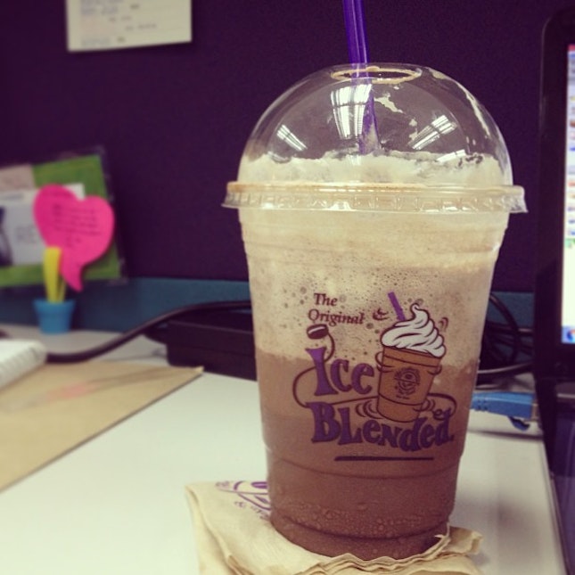 Ice blended, double chocolate heaven.