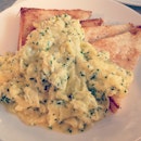 simple scrambled eggs and toast yet tastes soo yummy!